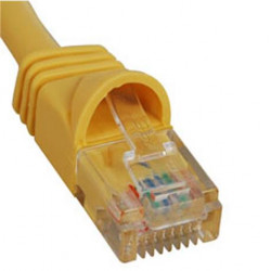 PATCH CORD, CAT 5e, MOLDED BOOT, 3' YL