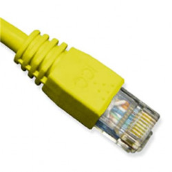 PATCH CORD, CAT 6, MOLDED BOOT, 3'  YL