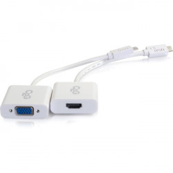 C2G USB-C to HDMI or VGA Audio-Video Adapter Kit for Apple MacBook
