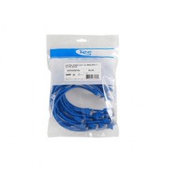 25 PK PATCH CORD,CAT 6,MOLDED,7ft BLUE