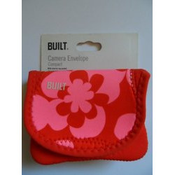BUILT Neoprene Compact Camera Envelope - Summer Bloom, Red/Pink