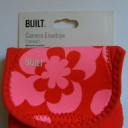 BUILT Neoprene Compact Camera Envelope - Summer Bloom, Red/Pink