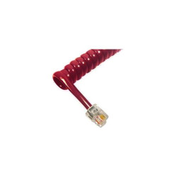 GCHA444012-FCR / 12' RED Handset Cord