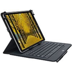 Logitech Universal Folio Keyboard/Cover Case (Folio) for 10.5 iPad 2 - Spill Resistant Shell, Water Resistant Exterior - 10.6 Height x 8.3 Width x 1 Depth