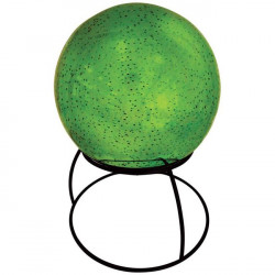 Garden Accents 8467854 8 in. Meadow Creek Glass & Metal Gazing Ball, Green - Pack of 4