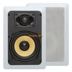 Cmple 1245-N 5.25 in. Surround Sound 2-Way In-Wall-In-Ceiling Kevlar Speakers - Pair - Rectangular
