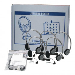 Hamilton Electronics LCB - 12 - HA2V Lab Pack- 12 HA2V Personal Headphones in a Laminated Carboard Carry Case